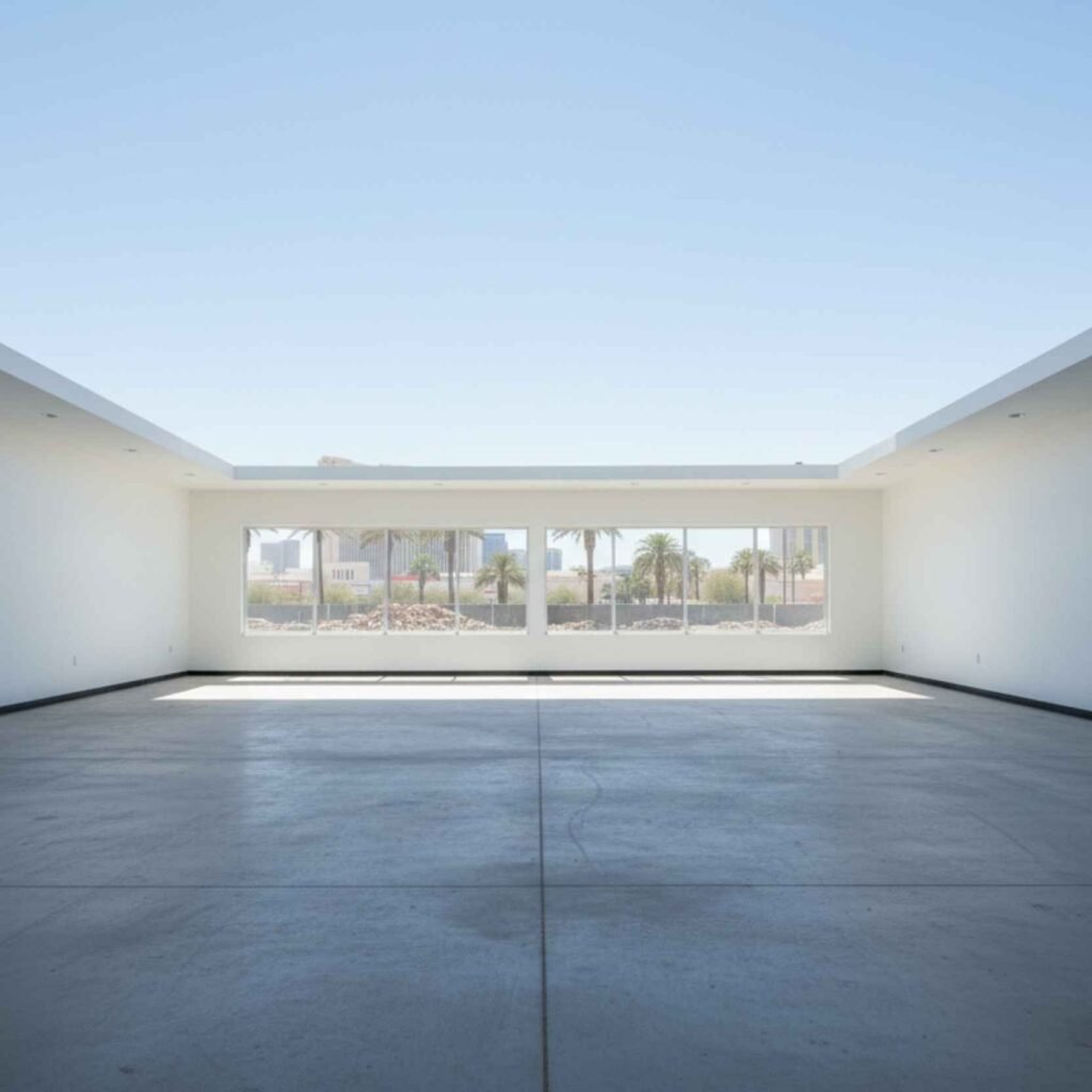 empty, cleaned commercial unit