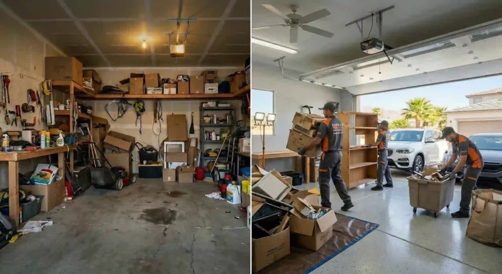 junk removal team in action