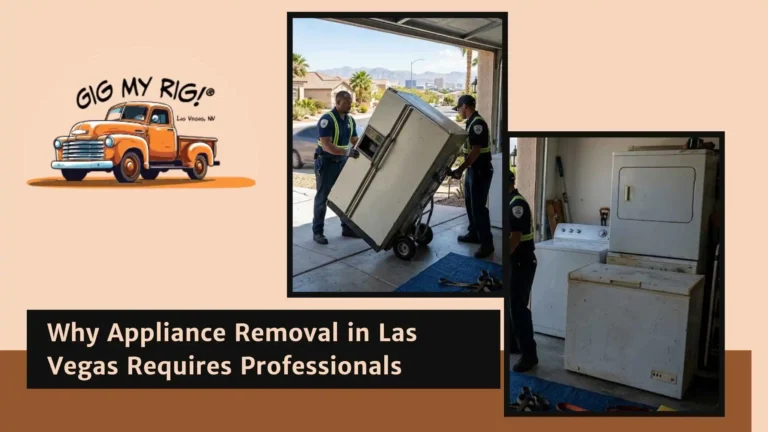 Why Appliance Removal in Las Vegas Requires Professionals