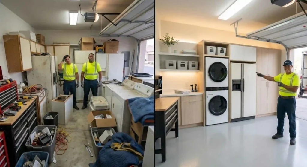 beforeafter cluttered space cleanup