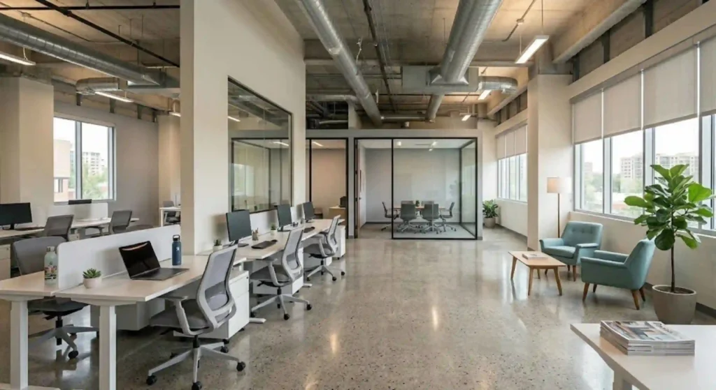 clean, ready-to-use commercial interior