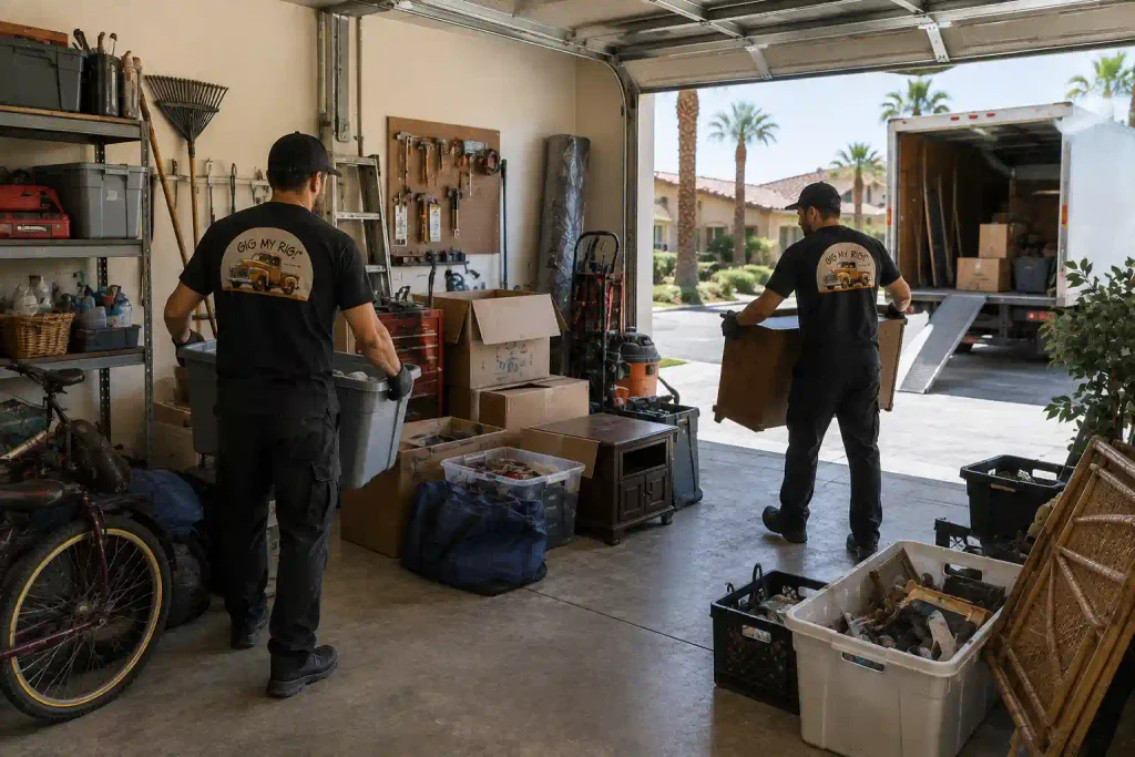 Las Vegas garage cleanout before a residential move