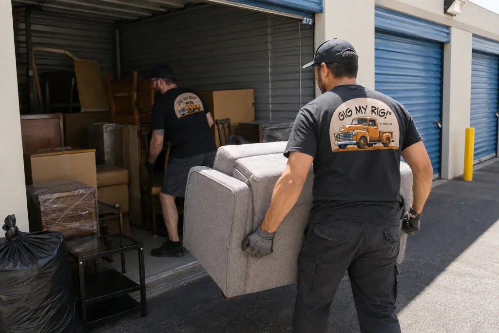 Professional storage unit cleanout services for a Las Vegas business