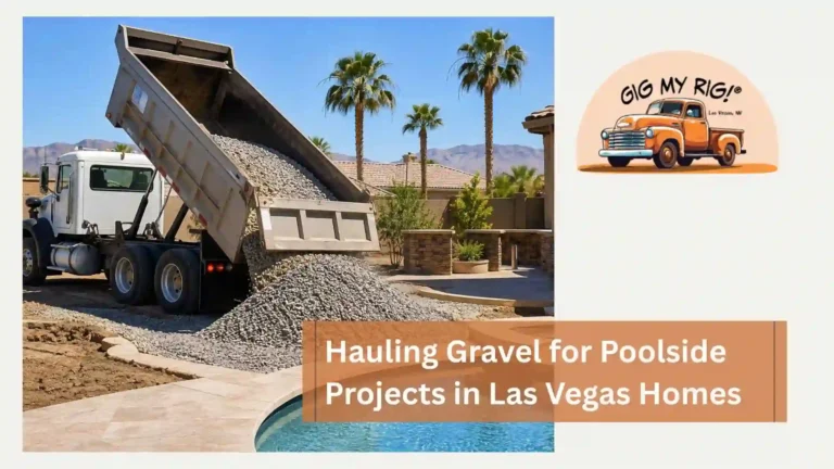 Hauling Gravel for Poolside Projects in Las Vegas Homes