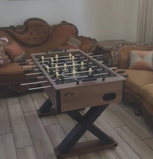 Foosball game from furniture assembly project